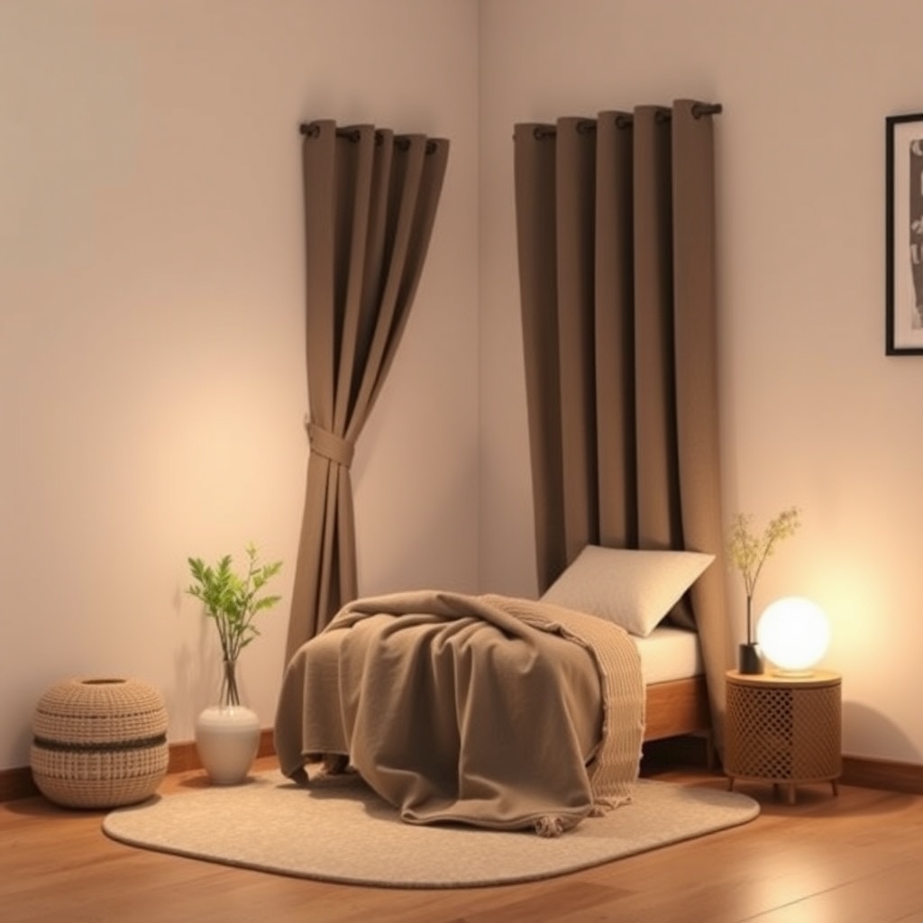 Küçük bir oturma odasında